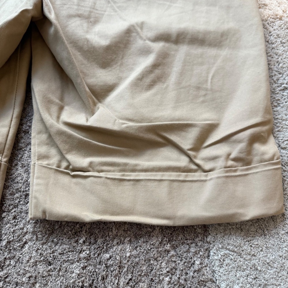 Talbots Women Khaki Chino Shorts Tan Stretch‎ Double Button Waist Casual Summer - Picture 7 of 7
